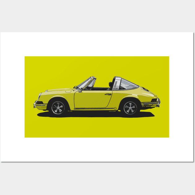 911 Targa Yellow Wall Art by NeuLivery